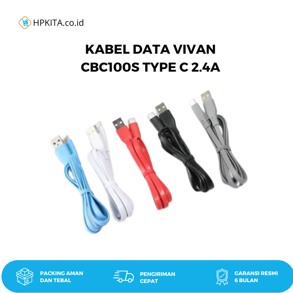 VIVAN Kabel Data Charger Type C Hpkita